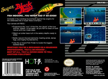 Super Black Bass (USA) box cover back